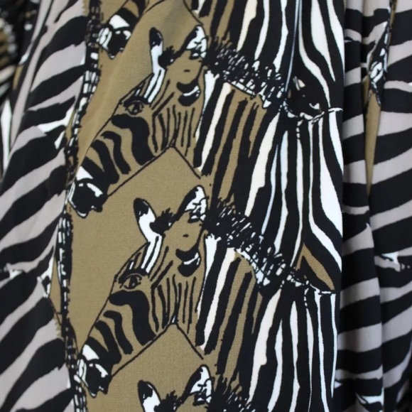 BANANA REPUBLIC Issa London Collection Zebra Kimono Dress Size 0 Limited Edition - Picture 4 of 8